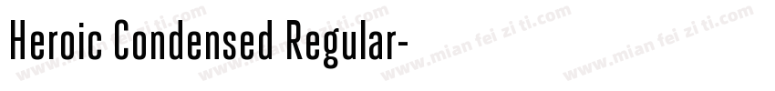 Heroic Condensed Regular字体转换